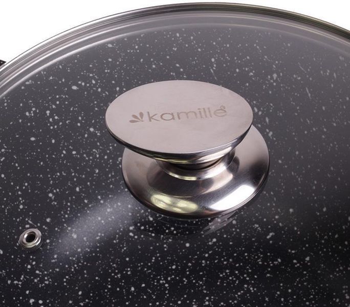 Кастрюля Kamille Landes 6.2л с литыми алюминиевыми ручками KM-4407 фото