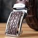 Ремень-автомат CROCODILE LEATHER 18235 из натуральной кожи крокодила (каймана) Коричневый b18235 фото 13