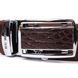 Ремень-автомат CROCODILE LEATHER 18235 из натуральной кожи крокодила (каймана) Коричневый b18235 фото 7