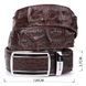 Ремень-автомат CROCODILE LEATHER 18235 из натуральной кожи крокодила (каймана) Коричневый b18235 фото 4