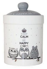 Банка керамічна Be Happy "Совушки&raquo; 700 мл ST-6922-18 фото