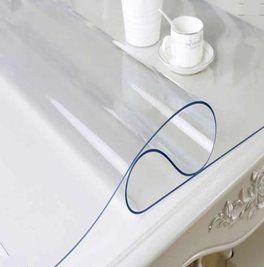 Мягкое стекло Прозрачная силиконовая скатерть на стол Soft Glass 2.0х1.0м (толщина 1.5мм) Защита для мебели L1500010 фото