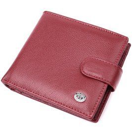 Женский практичный бумажник из натуральной кожи ST Leather 22554 Бордовый b22554 фото