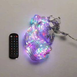 Розумна гірлянда Smart штора 400 LED 3*3 м з керуванням зі смартфона, мультиколор W006SH фото