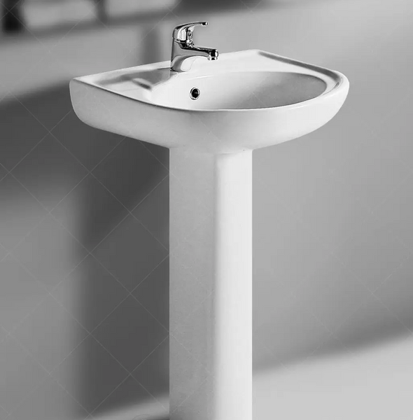 Комплект раковина + ніжка RAK Ceramics Cynthia Wash Basin (57 см) Білий L2157012 фото