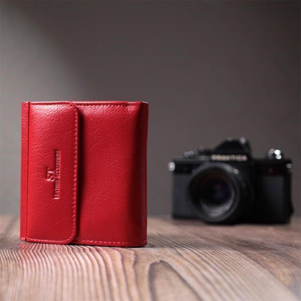 Кошелек среднего размера для женщин из монетницей из натуральной кожи ST Leather 22720 Красный b22720 фото