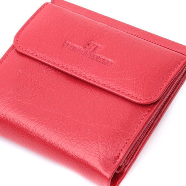 Кошелек среднего размера для женщин из монетницей из натуральной кожи ST Leather 22720 Красный b22720 фото