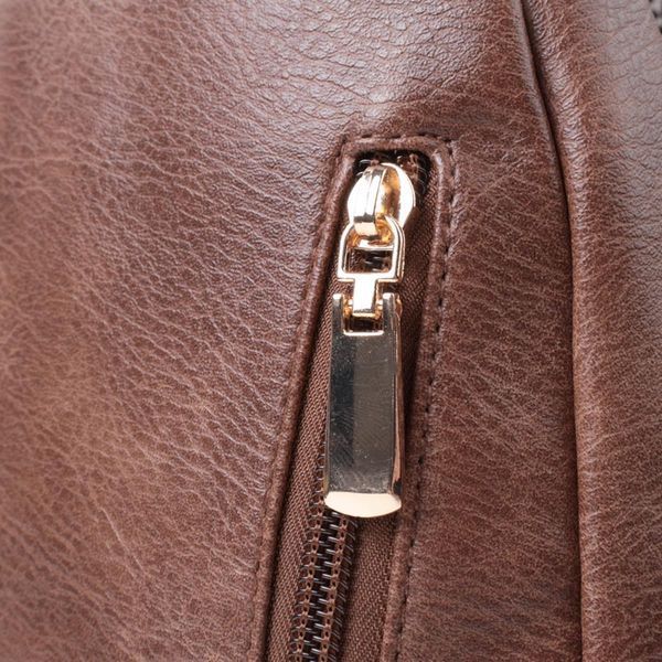Женская сумка с одной лямкой через плечо из экокожи Vintage 22760 Коричневая b22760 фото
