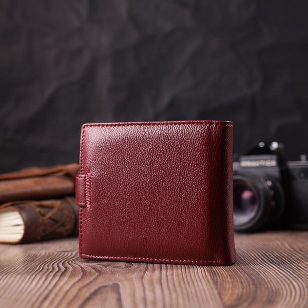 Практичний жіночий гаманець з натуральної шкіри ST Leather 22554 Бордовий b22554 фото