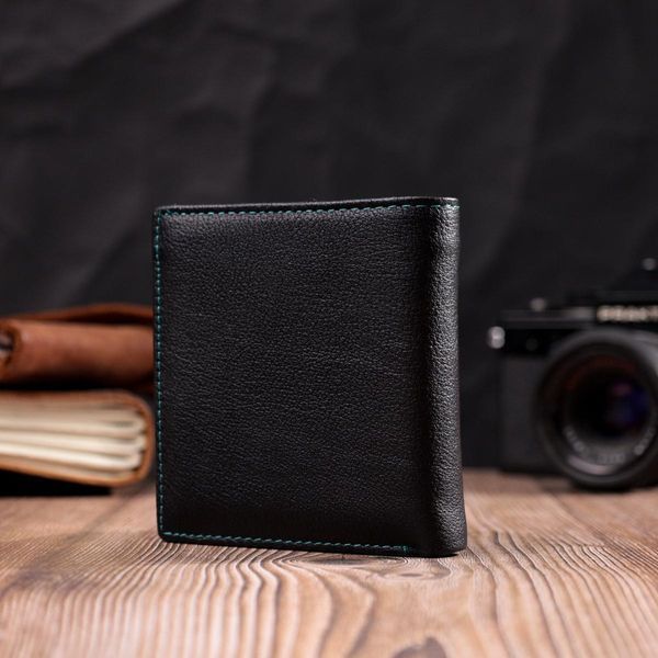 Жіночий гаманець середнього розміру з натуральної шкіри ST Leather 19500 Чорний b19500 фото