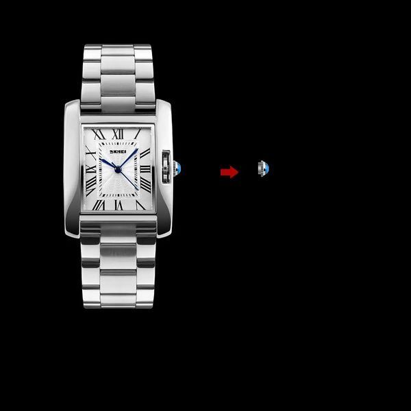 Жіночий наручний годинник Skmei 1284 Сріблястий L900275 фото