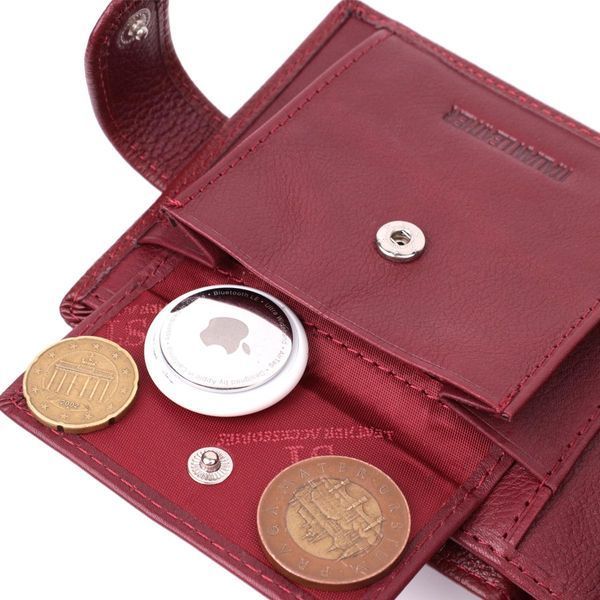 Практичний жіночий гаманець з натуральної шкіри ST Leather 22554 Бордовий b22554 фото