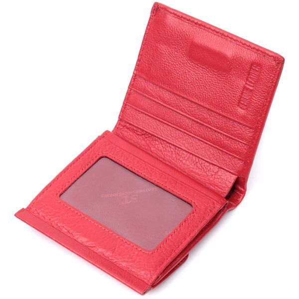 Кошелек среднего размера для женщин из монетницей из натуральной кожи ST Leather 22720 Красный b22720 фото