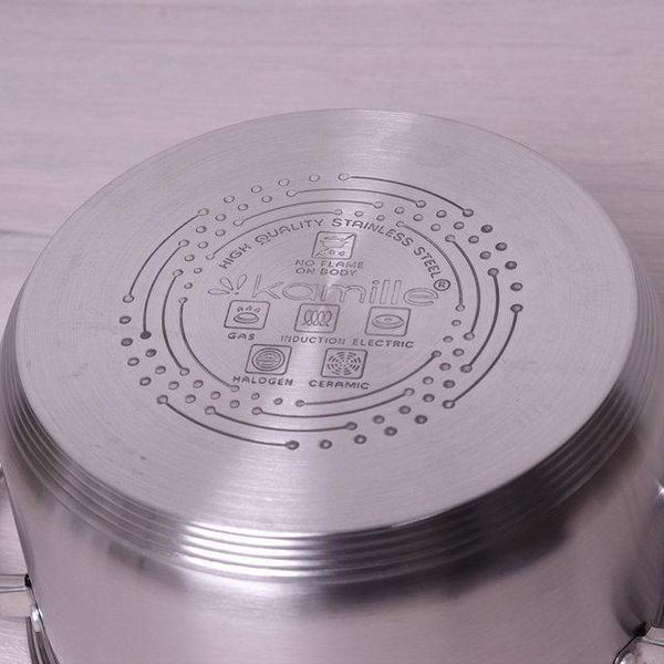 Кастрюля Kamille Mystery 1.5л со стеклянной крышкой KM-5616S фото