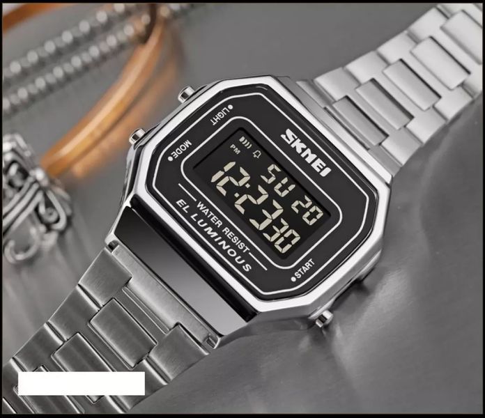 Чоловічий наручний годинник Skmei 1647 Сріблястий L164702 фото