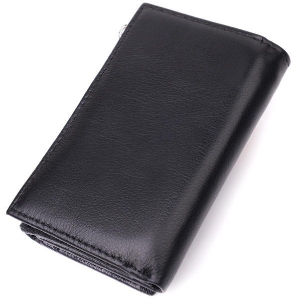Кожаный женский кошелек в три сложения ST Leather 22488 Черный b22488 фото