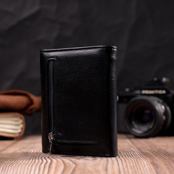 Женский кошелек с монетницей из натуральной кожи ST Leather 19494 Черный b19494 фото