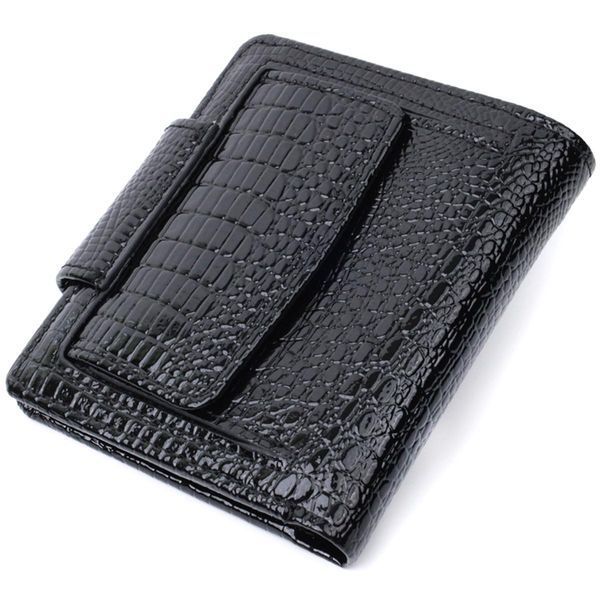 Гаманець для жінок середнього розміру з натуральної шкіри ST Leather 22686 Чорний b22686 фото