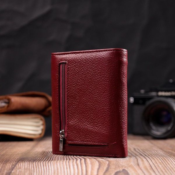 Женский кожаный кошелек с монетницей ST Leather 19492 Бордовый b19492 фото