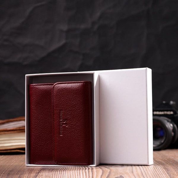 Женский кожаный кошелек с монетницей ST Leather 19492 Бордовый b19492 фото