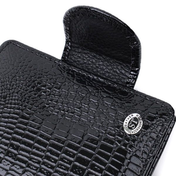 Гаманець для жінок середнього розміру з натуральної шкіри ST Leather 22686 Чорний b22686 фото