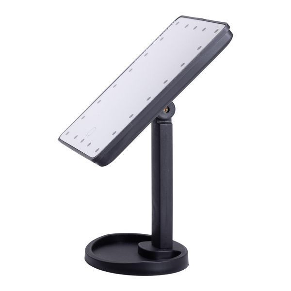 Настольное зеркало с подсветкой 22 LED для макияжа на ножке Черный LU-HP-10-4AB фото