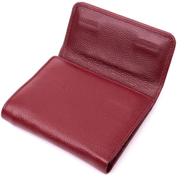 Женский кожаный кошелек с монетницей ST Leather 19492 Бордовый b19492 фото