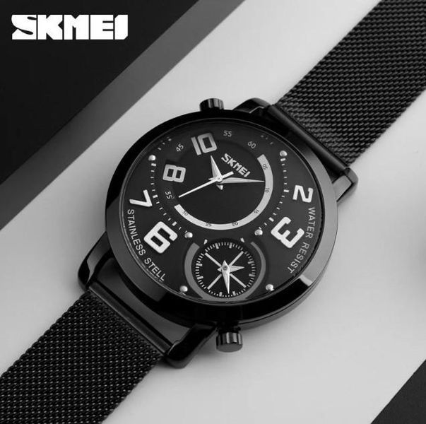 Чоловічий наручний годинник Skmei Moon 9168 Чорний L916880 фото