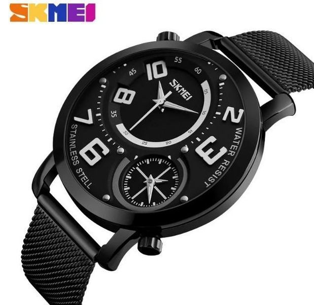 Чоловічий наручний годинник Skmei Moon 9168 Чорний L916880 фото