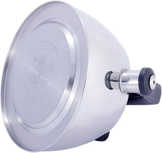 Чайник Kamille Whistling Kettle Thermo 3л з нержавіючої сталі зі свистком і термометром KM-1077 фото