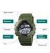 Мужские наручные спортивные часы Skmei 1583 Зеленые с белым L9003182 фото 9