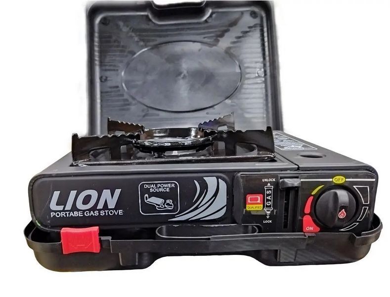 Портативна газова плита Lion 66-3 з адаптером L900236 фото