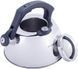 Чайник Kamille Whistling Kettle Thermo 3л з нержавіючої сталі зі свистком і термометром KM-1077 фото 3