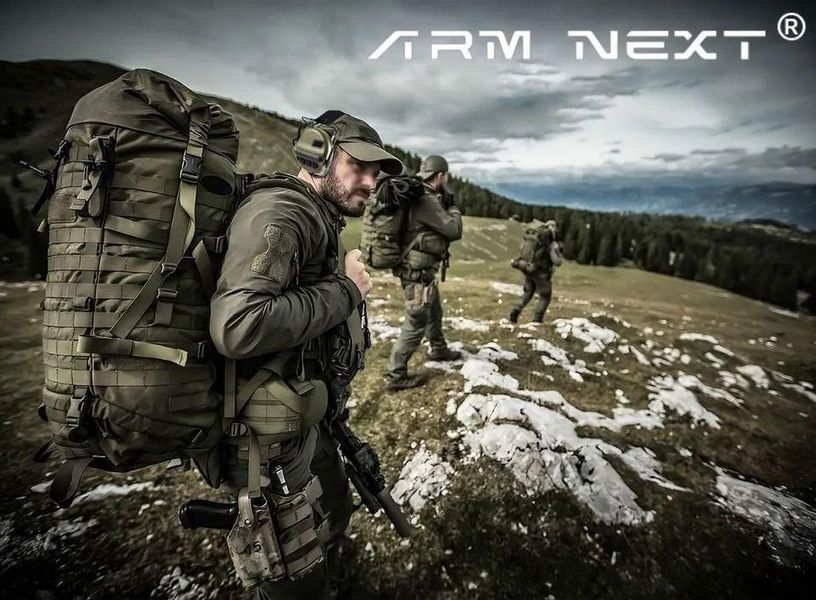 Тактические наушники с шумоподавлением Arm Next с переходником для радиостанции Kenwood (Оливковый) L900399 фото