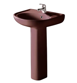 Комплект раковина + ножка RAK Ceramics Cynthia Wash Basin (57 см) Бордовый L2157014 фото