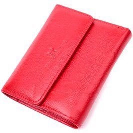 Женский яркий кошелек с монетницей из натуральной кожи ST Leather 19493 Красный b19493 фото
