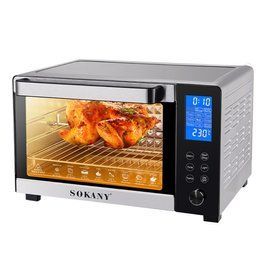 Электрическая настольная духовка на 35 л Sokany SK-10009 электропечь домашняя с таймером 1500 Вт SK10009 фото