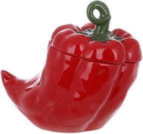 Банка керамическая "Pepper" 1000 мл для сыпучих продуктов, Красный перец BD-928-091 фото