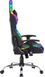 Геймерське крісло Defender Ultimate поліуританове з RGB підсвічуванням (Чорне) L703235 фото 3