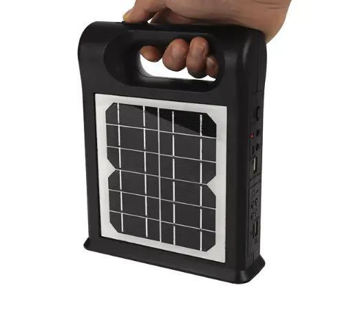 Сонячна зарядна станція + LED ліхтар Cclamp CL-12 30W з лампочками + Power Bank L30312 фото