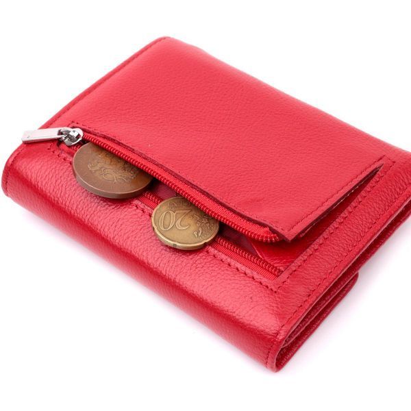 Женский яркий кошелек с монетницей из натуральной кожи ST Leather 19493 Красный b19493 фото