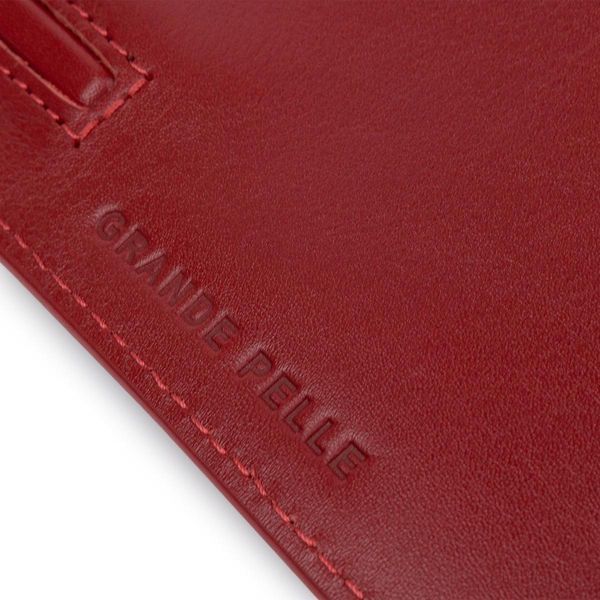 Женский кошелек в три сложения GRANDE PELLE 11564 Красный b11564 фото