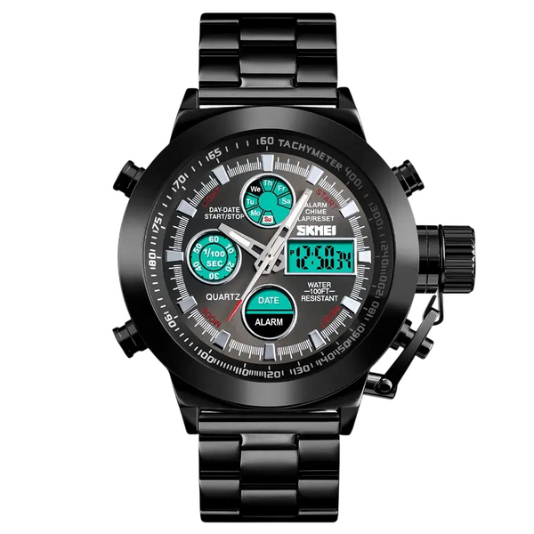 Мужские спортивные наручные часы Skmei 1515 Черные L900319 фото