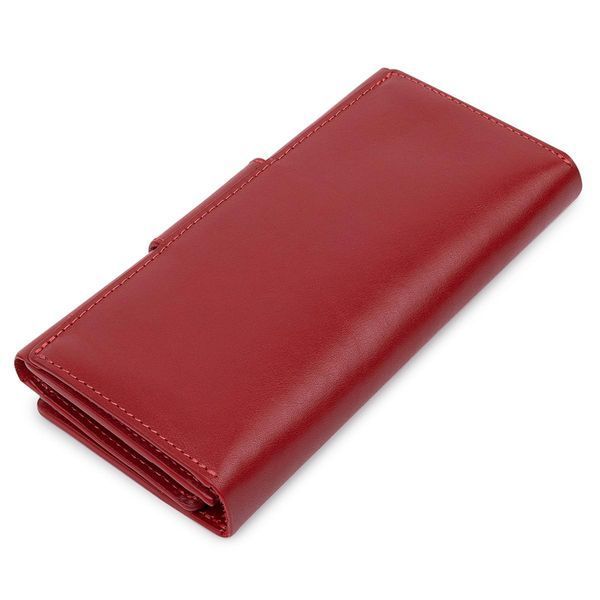 Женский кошелек в три сложения GRANDE PELLE 11564 Красный b11564 фото