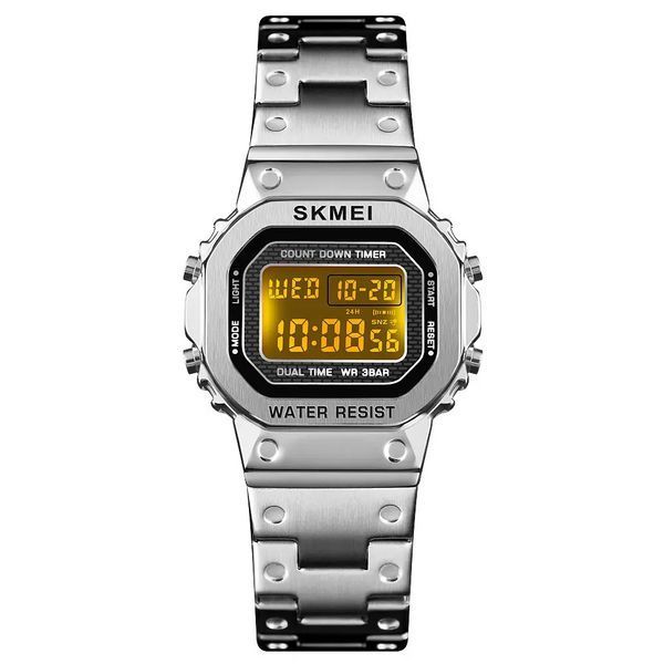 Женские спортивные часы Skmei 1433 Singapore Серебристые L900294 фото