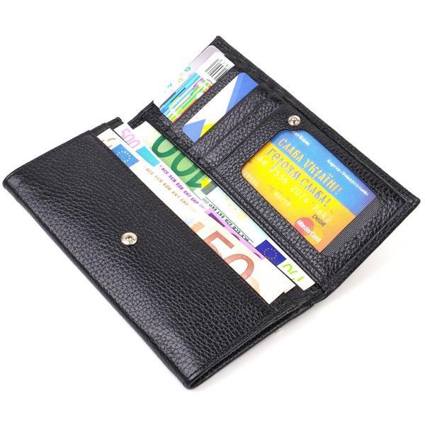 Функціональний гаманець для жінок з натуральної шкіри CANPELLINI 21822 Чорний b21822 фото