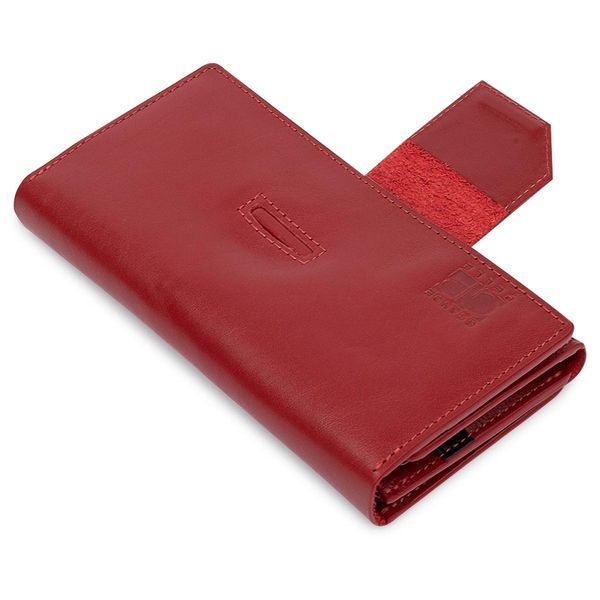 Женский кошелек в три сложения GRANDE PELLE 11564 Красный b11564 фото