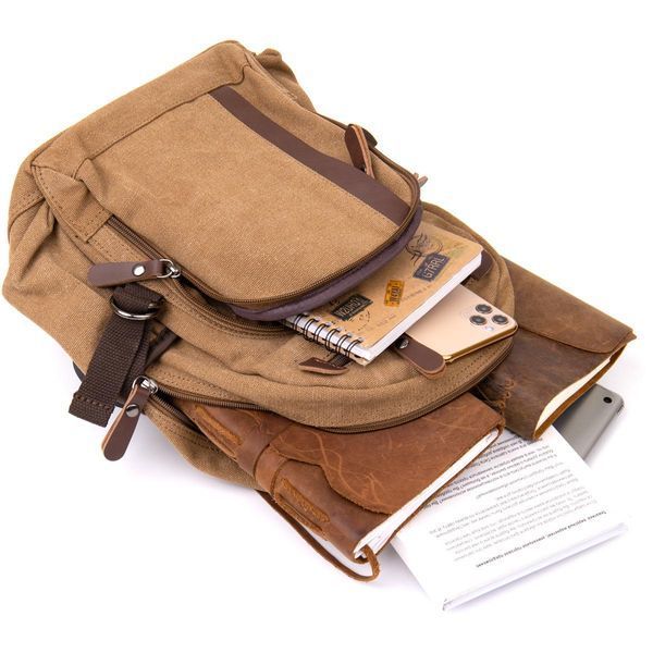 Рюкзак Vintage 20603 текстильний унісекс 25х33х10 см b20603 фото