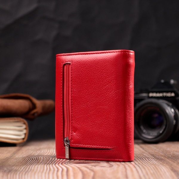 Женский яркий кошелек с монетницей из натуральной кожи ST Leather 19493 Красный b19493 фото