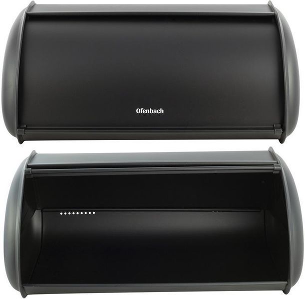 Хлебница Ofenbach Breadbox 43.5х27х18см, нержавеющая сталь, черный матовый NB-100800 фото